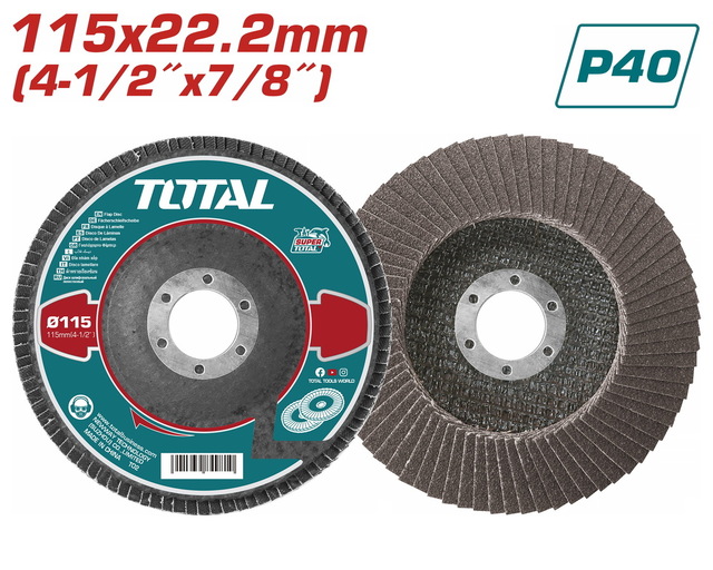 TOTAL ΠΟΛΥΠΤΕΡΟ ΓΥΑΛΙΣΜΑΤΟΣ 115mm P40 (TAC6311540)