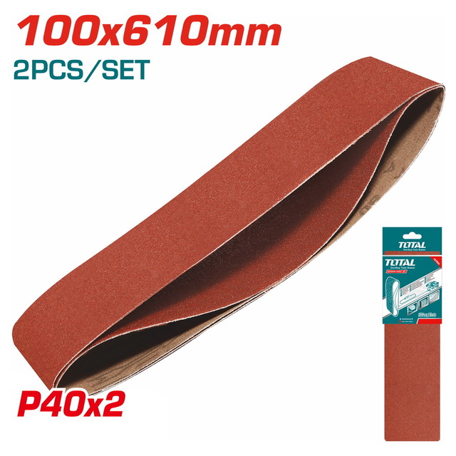 TOTAL ΣΕΤ ΓΥΑΛΟΧΑΡΤΑ 100X610mm P40 2ΤΕΜ ΓΙΑ TBS12001 (TAC750402)