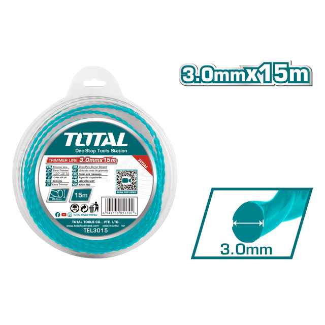 TOTAL ΜΕΣΙΝΕΖΑ ΕΛΙΚΟΕΙΔΗΣ 3mm - 15m (TEL3015)