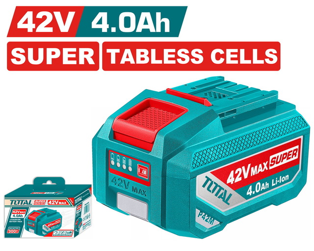 TOTAL ΕΠΑΓΓ. ΜΠΑΤΑΡΙΑ Li-ion 42V / 4Ah SUPER TABLESS CELLS (TFBLI42402)