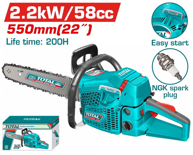 TOTAL ΒΕΝΖ/ΝΗΤΟ ΑΛΥΣΟΠΡΙΟΝΟ 58cc / 3HP / 55cm (TG5582211)