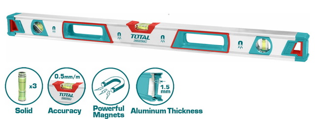 TOTAL ΑΛΦΑΔΙ ΑΛΟΥΜΙΝΙΟΥ ΜΑΓΝΗΤΙΚΟ 120cm (TMT21205M)
