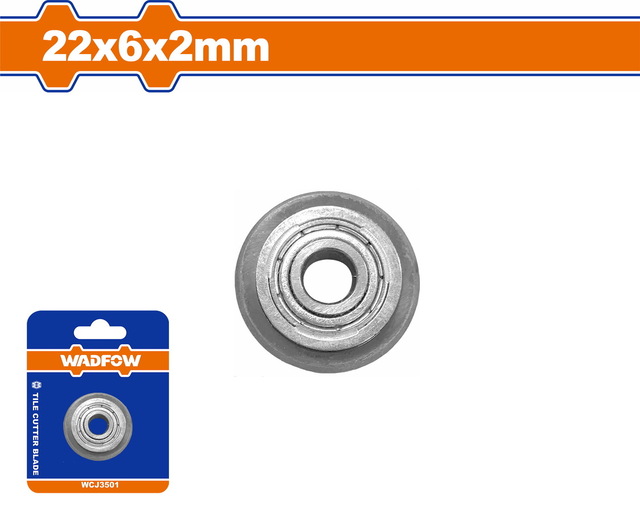WADFOW ΑΝΤΑΛ/ΚΟ ΜΑΧΑΙΡΙ Φ-22 Χ 6 Χ 2mm ΓΙΑ ΚΟΦΤΕΣ ΠΛΑΚΙΔΙΩΝ WTR1508 / 1510 / 1512 / 2512 (WCJ3501)