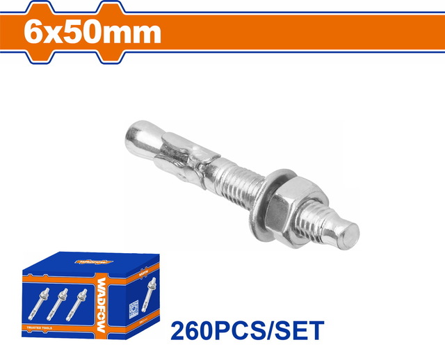 WADFOW ΒΙΣΜΑΤΑ ΜΕΤΑΛΛΙΚΑ ΓΑΛΒ. EXPRESS 6 Χ 50 260ΤΕΜ (WDQ2511)
