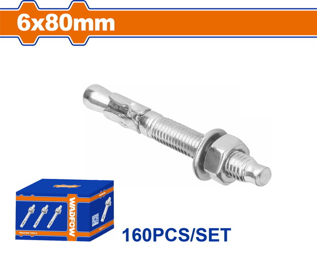 WADFOW ΒΙΣΜΑΤΑ ΜΕΤΑΛΛΙΚΑ ΓΑΛΒ. EXPRESS 6 Χ 80 160ΤΕΜ (WDQ2513)