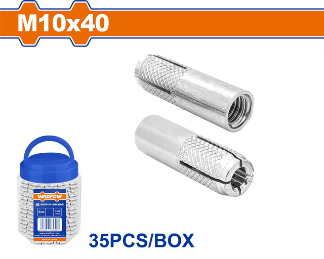 WADFOW ΒΙΣΜΑΤΑ ΜΕΤΑΛΛΙΚΑ ΓΑΛΒ. ΝΤΙΖΑΣ ΕΣΩΤΕΡΙΚΟ ΣΠΕΙΡΩΜΑ 10 Χ 40 35ΤΕΜ ΣΕ ΠΛΑΣΤ. ΒΑΖΑΚΙ (WDQ3T10)