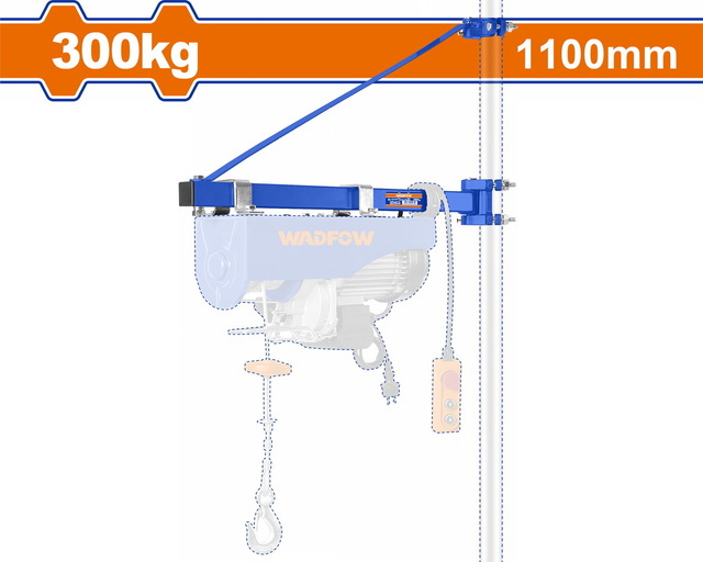 WADFOW ΒΡΑΧΙΟΝΑΣ ΠΑΛΑΓΚΟΥ 1100mm / 300Kg (WETS1A02)