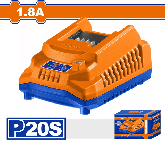 WADFOW ΦΟΡΤΙΣΤΗΣ 1.8A ΓΙΑ ΜΠΑΤΑΡΙΕΣ Li-ion 20V (WFCP518E)