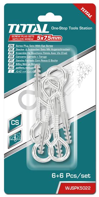 TOTAL ΣΕΤ ΒΙΔΕΣ ΚΡΙΚΟΥ ΜΕ ΒΙΣΜΑΤΑ 5mm (WJSPK5022)