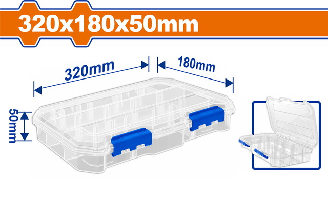 WADFOW ΤΑΜΠΑΚΙΕΡΑ ΕΡΓΑΛΕΙΩΝ 320Χ180Χ50mm (WTB8342)