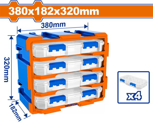 WADFOW ΣΥΡΤΑΡΙΕΡΑ ΑΠΟΘΗΚΕΥΣΗΣ 380Χ182Χ320mm (WTB8344)