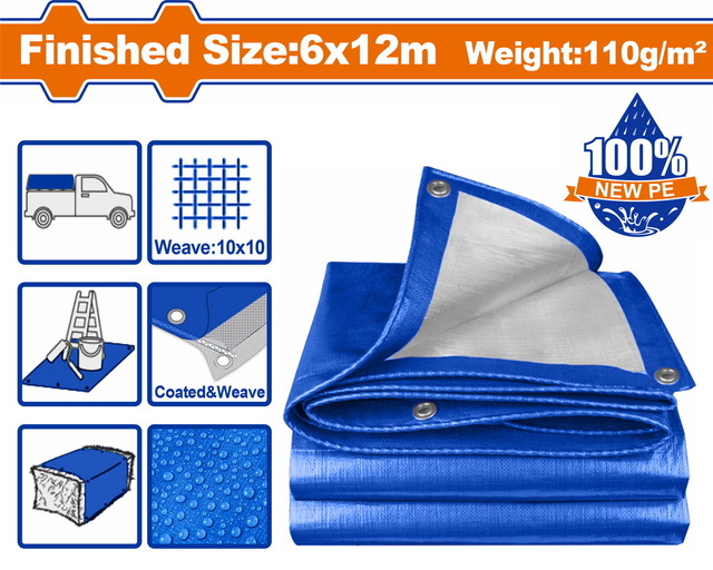 WADFOW ΜΟΥΣΑΜΑΣ ΑΔΙΑΒΡΟΧΟΣ 110gr/m2 6X12m (WTQ1862)