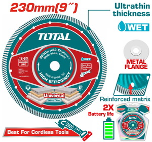 TOTAL ΕΠΑΓΓ. ΔΙΑΜ/ΣΚΟΣ ΥΓΡΑΣ ΚΟΠΗΣ 230 Χ 22.2mm Χ 2.4mm ΛΕΠΤΟΣ (TAC2152301)