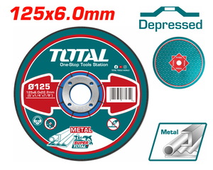 TOTAL ΔΙΣΚΟΣ ΛΕΙΑΝΣΕΩΣ ΜΕΤΑΛΛΟΥ Φ - 125 Χ 6mm (TAC2231251)