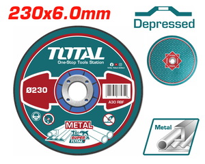 TOTAL ΔΙΣΚΟΣ ΛΕΙΑΝΣΕΩΣ ΜΕΤΑΛΛΟΥ Φ - 230 Χ 6mm (TAC2232301)