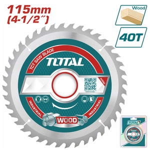 TOTAL ΕΠΑΓΓΕΛΜΑΤΙΚΟΣ ΔΙΣΚΟΣ ΚΟΠΗΣ ΞΥΛΟΥ 115mm ΚΑΤΑΛΛΗΛΟΣ ΓΙΑ ΓΩΝΙΑΚΟ ΛΕΙΑΝΤΗΡΑ (TAC231255)