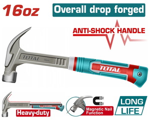 TOTAL ΕΠΑΓΓ. ΣΦΥΡΙ ΠΡΟΚΟΒΓΑΛΤΗΣ ΠΛΑΣΤ. ΛΑΒΗ 16oz / 450gr Anti - shock (THCH61016L)