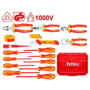 TOTAL ΚΑΣΕΤΙΝΑ ΕΡΓΑΛΕΙΩΝ ΧΕΙΡΟΣ 1000V VDE 16ΤΕΜ (THKITH1601)