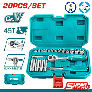 TOTAL ΕΠΑΓΓ. ΚΑΣΕΤΙΝΑ ΚΑΡΥΔΑΚΙΑ 1/4" 20ΤΕΜ SUPER SELECT (THT141201)