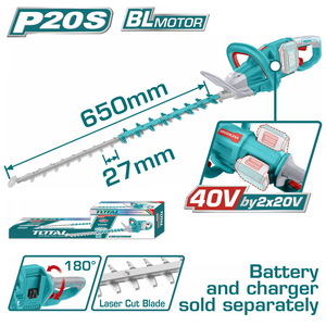 TOTAL ΕΠΑΓΓΕΛΜΑΤΙΚΟ ΨΑΛΙΔΙ ΜΠΟΡΝΤΟΥΡΑΣ ΜΠΑΤ. Li-ion 2X20V ΧΩΡΙΣ ΜΠΑΤΑΡΙΑ & ΦΟΡΤΙΣΤΗ (THTLI40028)