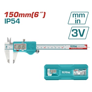 TOTAL ΠΑΧΥΜΕΤΡΟ ΙΝΟΧ ΨΗΦΙΑΚΟ 150mm (TMT321506)