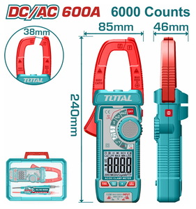 TOTAL ΕΠΑΓΓ. ΑΜΠΕΡΟΤΣΙΜΠΙΔΑ ΨΗΦΙΑΚΗ 600Α AC/DC True RMS (TMT766002)