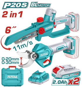 TOTAL ΕΠΑΓΓ. ΣΕΤ ΑΛΥΣΟΠΡΙΟΝΟ + ΨΑΛΙΔΙ ΜΠΑΤ. Li-ion 20V / 2Ah / 2 ΜΠΑΤ BL Motor (TOSLI250795E)