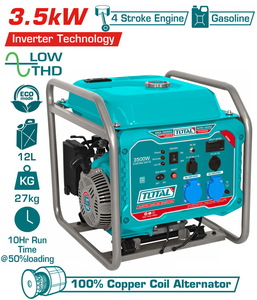 TOTAL ΕΠΑΓΓ. ΗΛΕΚΤΡΟΓΕΝΝΗΤΡΙΑ ΒΕΝΖ. INVERTER 3.500W (TP340006)
