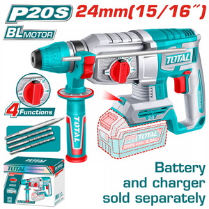 TOTAL ΕΠΑΓΓ. ΠΝΕΥΜΑΤΙΚΟ ΠΙΣΤΟΛΕΤΟ ΜΠΑΤ. Li-ion 20V / 24mm ΧΩΡΙΣ ΜΠΑΤΑΡΙΑ & ΦΟΡΤΙΣΤΗ BL Motor (TRHLI20248)