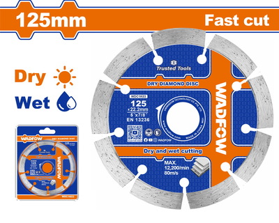 WADFOW ΔΙΑΜΑΝΤΟΔΙΣΚΟΣ ΞΗΡΑΣ & ΥΓΡΑΣ ΚΟΠΗΣ 125mm (WDC1K03)