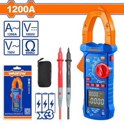 WADFOW ΑΜΠΕΡΟΤΣΙΜΠΙΔΑ ΨΗΦΙΑΚΗ AC 1200A / 6000 counts (WDΜ8801)