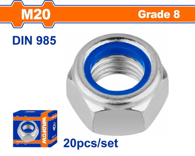 WADFOW ΠΑΞΙΜΑΔΙ ΑΣΦΑΛΕΙΑΣ ΓΑΛΒ. DIN985 20mm 20TEM (WMV6520A)