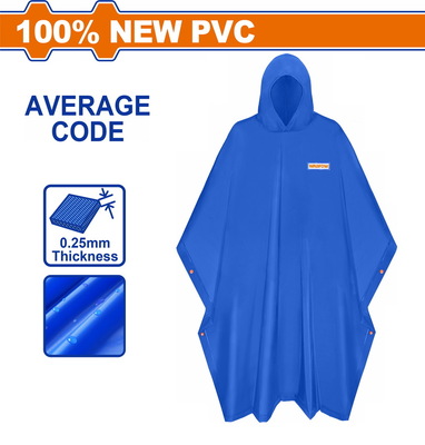 WADFOW ΑΔΙΑΒΡΟΧΟ PONCHO - ΚΑΠΑΡΝΤΙΝΑ PVC (WRC1001)