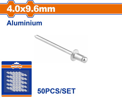 WADFOW ΠΡΙΤΣΙΝΙΑ ΑΛΟΥΜ. 4 X 9.6mm 50TEM (WREZK22)