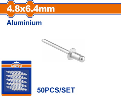 WADFOW ΠΡΙΤΣΙΝΙΑ ΑΛΟΥΜ. 4.8 X 6.4mm 50TEM (WREZK31)