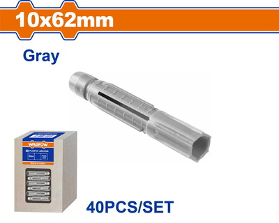 WADFOW ΒΙΣΜΑ ΠΛΑΣΤΙΚΟ PE UNIVERSAL 10X62mm 40TEM (WXTFA61)