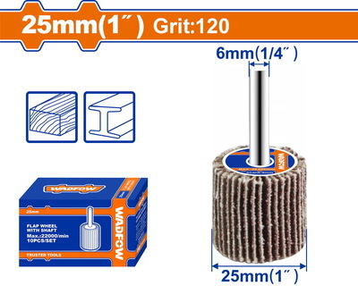 WADFOW ΠΟΛΥΠΤΕΡΟ ΓΥΑΛΟΧΑΡΤΟ ΔΡΑΠΑΝΟΥ Φ-25mm Ρ120 (WYW2504)